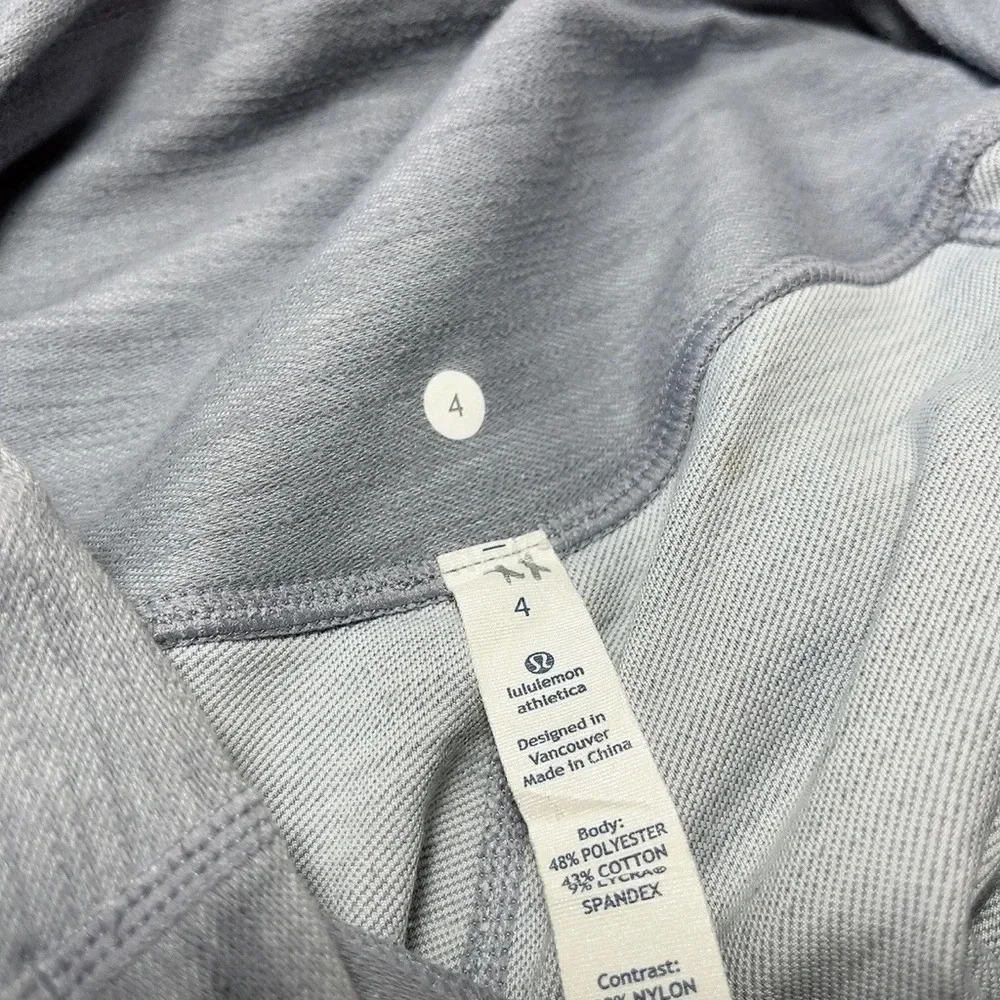 LULULEMON | RIDE ON CROP REFLECTIVE GREY SLUB  DENIM - Picture 12 of 14